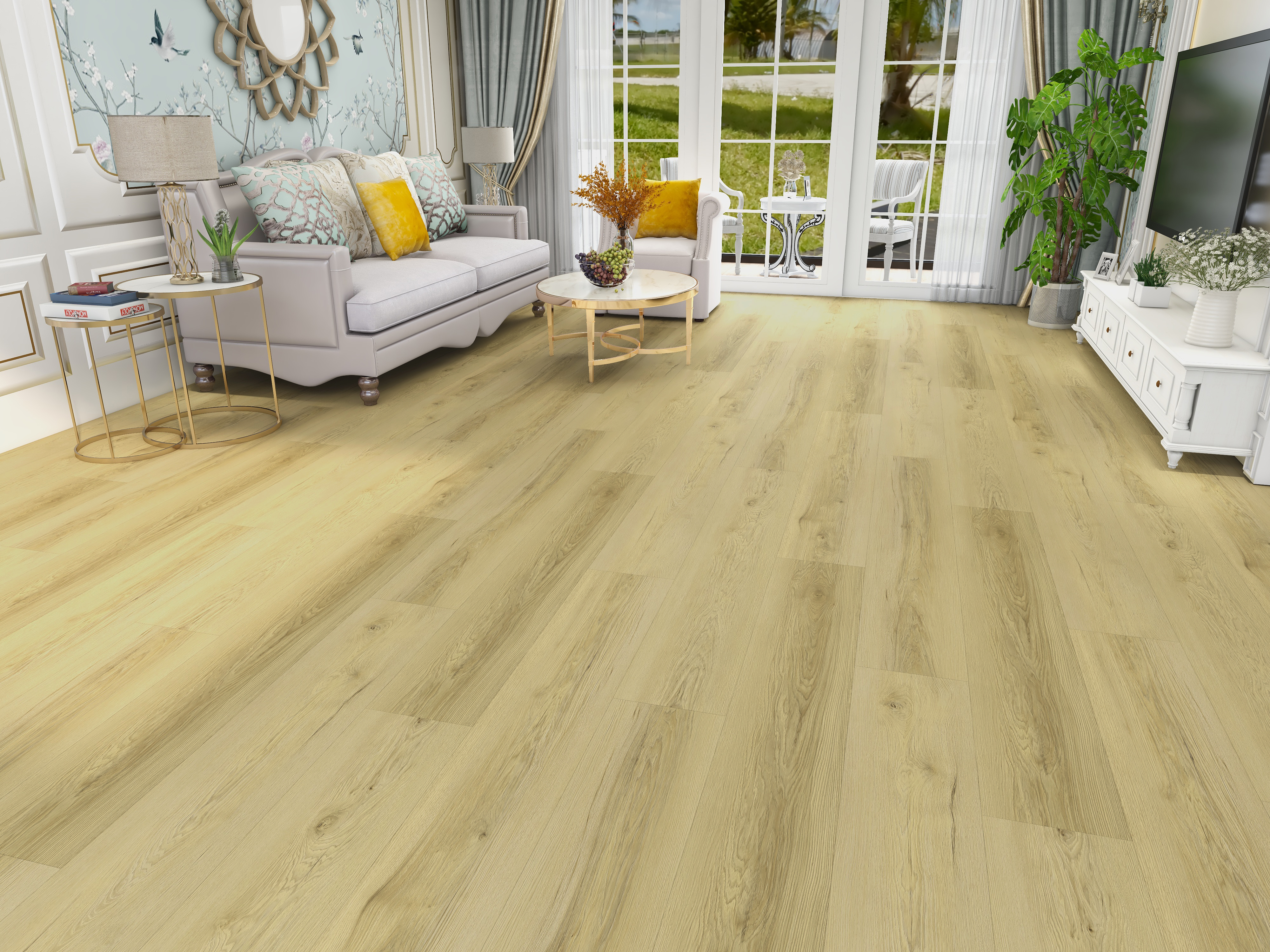 Piazza Oak installed